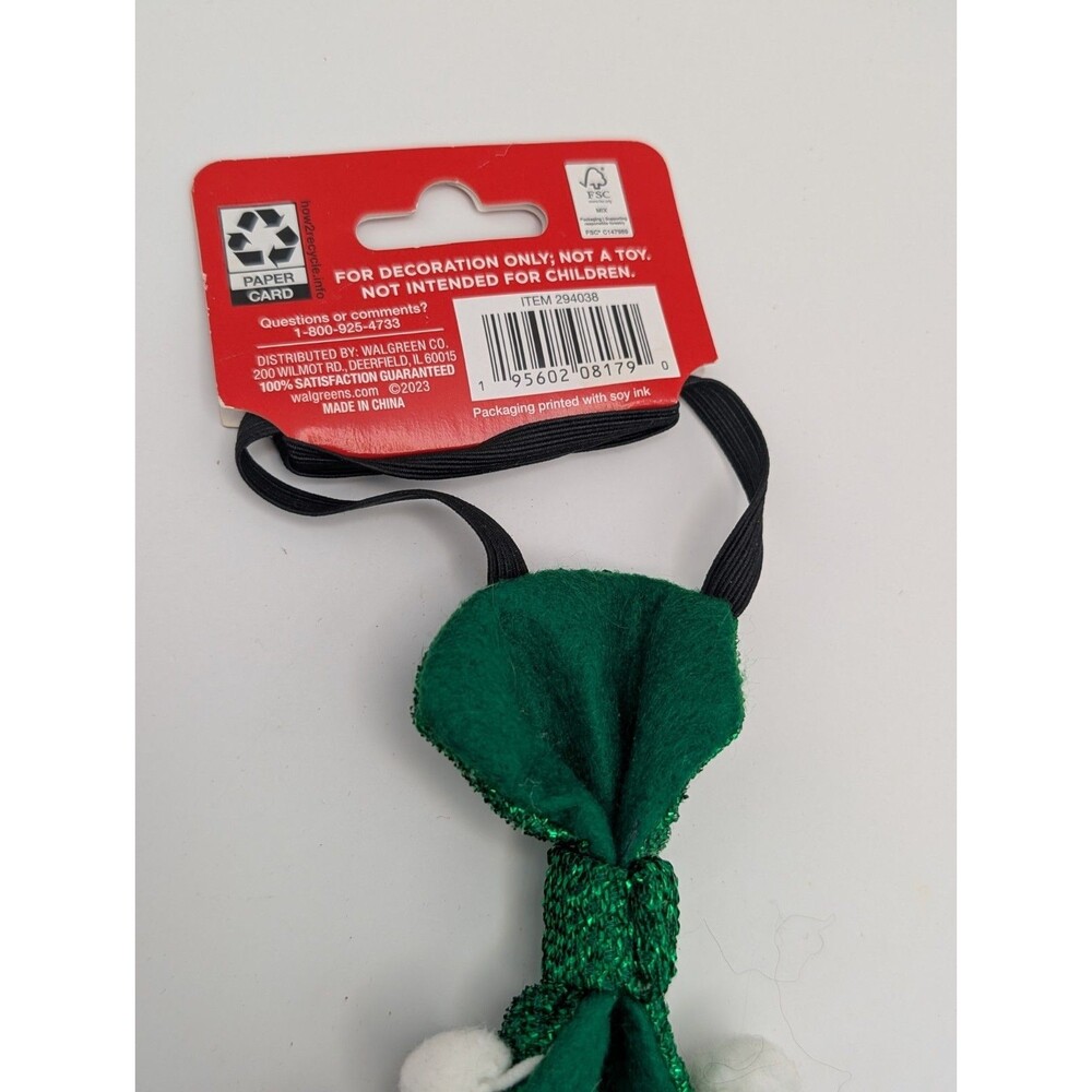 Men’s Christmas Sparkly Neck Tie 16” Party Gag Gift NWT** Green Elf Suit Decor - Picture 5 of 9